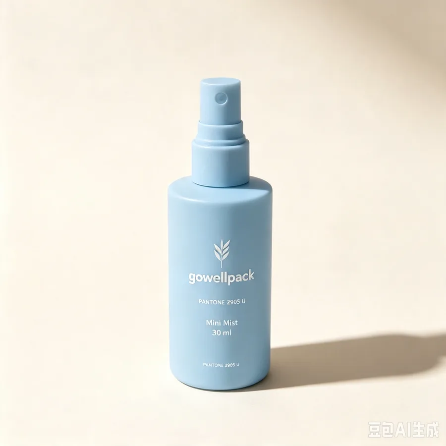Light Blue Matte Mini Mist Spray Bottle
