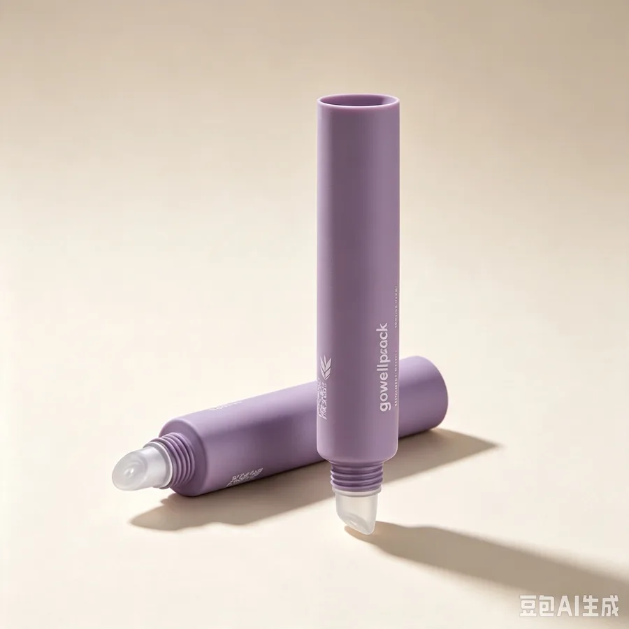 Matte Purple Squeeze Tube with Slanted Applicator