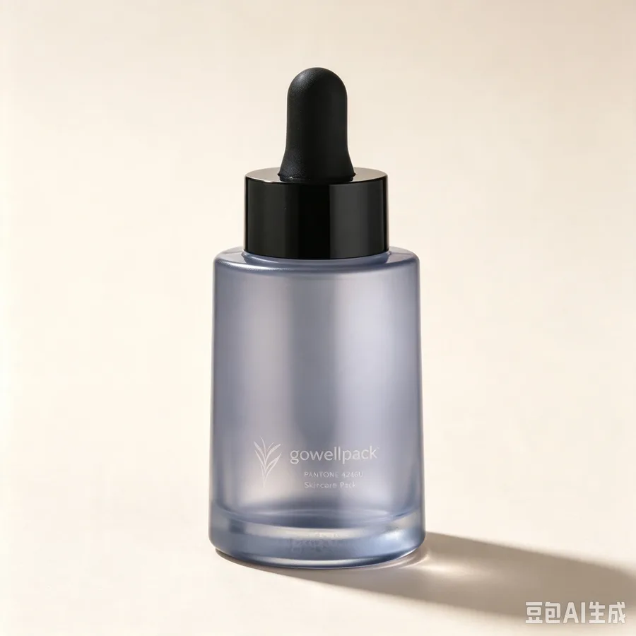 Frosted Glass Dropper Bottle for Skincare Serum