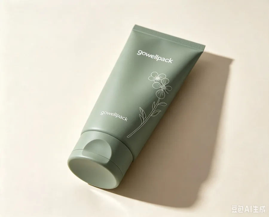 Matte Sage Green Squeeze Tube with Flip Top